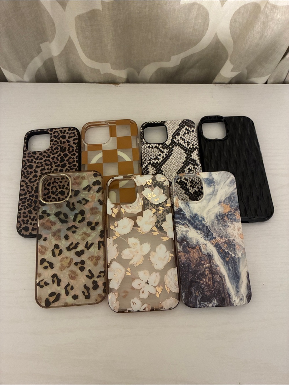 Stylish Mixed-Pattern iPhone Case Collection - Assorted Colors